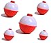 JSHANMEI Fishing Bobbers Hard ABS Snap-on Floats Red & White Push Button Round Float Bobbers Fishing Tackle Accessories