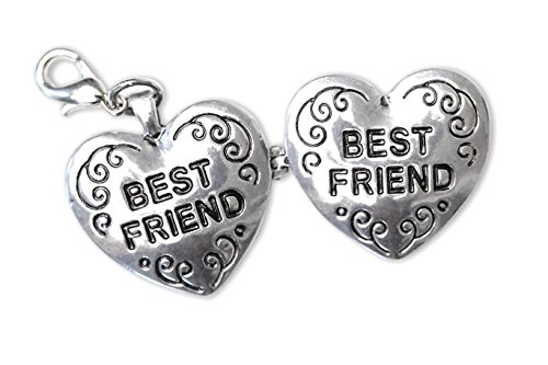 "best friends" locket pendant charm with lobs…