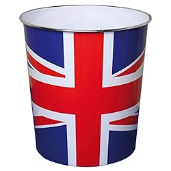 JVL Union Jack Flag Waste Paper bin 25x26.5cm
