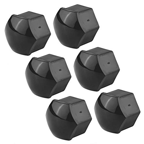 Aramox 20Pcs Nut Caps,Car Wheel Nut Caps Screw Cover 19mm Bolt Rims Exterior Decoration Dust Proof (Black)