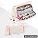 EASTHILL Large Capacity Pencil Case Pen Bag Pouch Holder Multi-Slot School Supplies for Middle High School Office College Teen Girl Adult Simple Storage Big Plaid