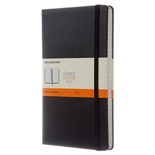 モレスキン(Moleskine) ノート クラシック ノートブック ハードカバー 横罫 ラージサイズ(横13cm×縦21cm) ブラック QP060