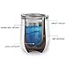 JEAREY Stemless Glass Tumbler 12 oz Stainless Steel Double Wall Vacuum Insulated Wine Cup with Lid Travel Friendly