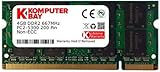 Komputerbay 4GB DDR2 SODIMM (200 pin) 667Mhz PC2-5400 / PC2-5300 CL 5.0 1.8v Unbuffered NON-ECC DDR2-667 Memory Module