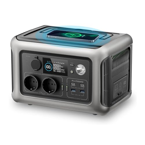 ALLPOWERS R600 Tragbare Powerstation, 299Wh LiFePO4 Batterie Solargenerator