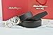 Silver Buckle Belts Black Leather Ferragamo Belt