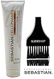CELLOPHANES CARAMEL BROWN, Color Revitalizer with A3 Complex, Deposit Only, Ammonia-Free, Peroxide-Free (with Sleek Tint Applicator Brush) (CARAMEL BROWN - 10.1 oz / 300 ml)
