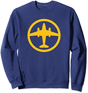 Unisex Me 262 Schwalbe (Yellow) World War II Airplane Sweatshirt XL: Navy