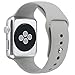 For Apple Watch Band,Goodidus Soft Silicone Fitness Replacement Sport Band for Apple Watch L Size(Dark grey 42MM)