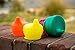 O-Sip! Silicone Sippy Lids (Pack of 3) - Spill-Proof Fun for Families! - BPA-Free, Fits on Glasses, Mason Jars & Cups - Reusable, Durable, & Kid-Friendly (Colors: Red, Green, Blue) - ModFamily