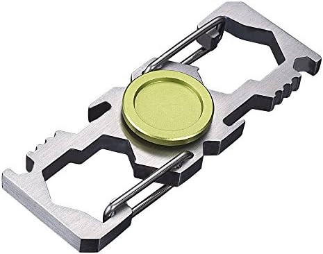 YINTAI Fidget Spinner ,Multi-function Fidget Spinner Anti-Anxiety 360 Spinner Helps Focusing Fidget Toys 6 In 1 EDC Outdoor Multi Tool Stainless Steel Best Stress Reducer Relieves ADHD