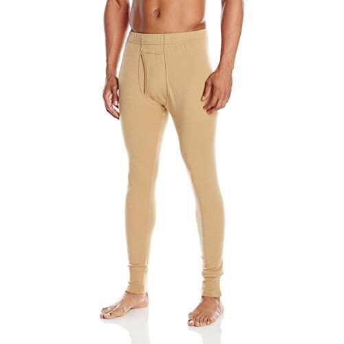 Minus33 Merino Wool Clothing Men's Kancamagus Midweight Bottom, Large, Desert Sand