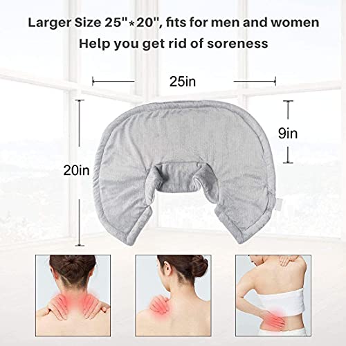 ZXU Heating Pad for Neck and Shoulder, 20" x25“ Large Electric Heated