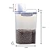 THINKPRICE Pet Food Container Dog Cat Food Storage Containers Pet Dry Food Dispenser with Graduated Cup and Seal Buckles for Dogs Cats
