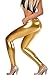 Diamond keep it Liquid Wet Look Shiny Metallic Stretch Leggings (M, Gold)