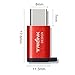 TriLink USB C to Micro USB Adapter 3 Pack [Anti-Lost Keychain] Type C Convert for Moto Z Force, LG G5 V20, New MacBook, Nexus 5X 6P, HTC 10 950, OnePlus 2 3, Google Pixel, Lumia 950 XL and More(Red)