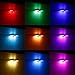 AIBOO RGB Color Changing LED Under Cabinet Lights Kit 8 Packs of Aluminum Slim Puck Lights for Xmas Decorating Kitchen Counter Shelf Furniture Ambiance Lighting