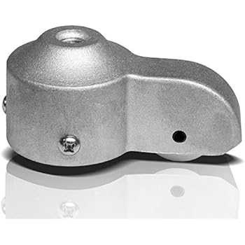 Anley FlagPole Standard US Accessories - Sliver Cast Aluminum Truck with Nylon Pulley - Heavy Duty Flag Pole Halyard Stationary Truck - Fits 2