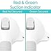 Vive Suction Grab Bar - Shower Handle - Bathroom Balance Bar - Safety Hand Rail Support for Tub, Handicap, Elderly, Injury, Kid, Senior Assist Bath Handle, Non Skid (12 Inches)