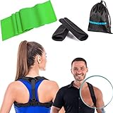 Posture Corrector for Women and Men| Improve Bad Posture | Comfortable Neck Posture Brace +Armpit Pads+Resistance Band+Carry Bag in a Gift-Box | Posture Support by Anyandsor