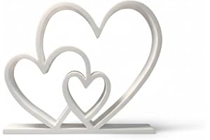 1Pc 3D Printed Heart Shaped Sculpture, Hollow Layered Collectible Ornament, Lightweight Plastic Desktop Decoration, Perfect f