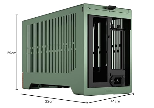 Fractal Design Terra Jade - Wood Walnut Front Panel - Small Form Factor - Mitx Gaming Case – Pcie 4.0 Riser Cable – Usb Type-C - Anodized Aluminum Panels - View 23
