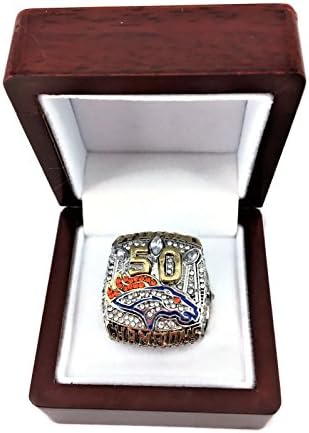 2015 DENVER BRONCO SUPER BOWL RING REPLICA SIZE 11 (MANNING BOX)