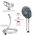 Srmvyd Handheld Shower Head High Pressure 5 Spray Setting Multi-functions Massage Spa 4.2’ Chrome Face Showerheads With Long Shower Hose 6.56 Feet easy to install. …