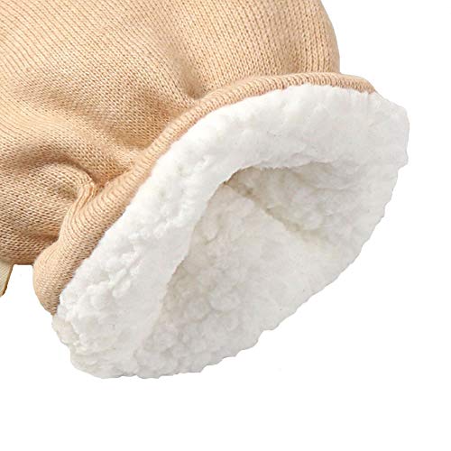 Paladoo Baby Mittens Sherpa Lined Fleece Winter (0-6,6-12 Months 2 pair) - Thumbnail 3