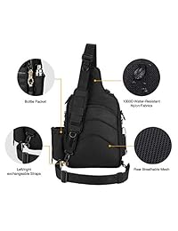 Mochila Piscifun impermeable, de un solo hombro para almacenar los aparejos de pesca. Bolsa de correa cruzada multifuncional para camping, senderismo, ciclismo, surf