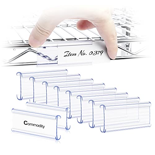 Wire Racking Blue Label Holder Drawer Labels Rack Labels Outus Plastic Label Holder Wire Shelf Label ...
