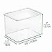 mDesign Stackable Plastic Storage Bin Box with Hinged Lid Organizer for Vitamins, Supplements, Serums, Essential Oils, Medicine Pill Bottles, Adhesive Bandages, First Aid Supplies - 6 Pack - Clear