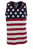 Patriotic American Flag Stars All Over Tank Top Shirt