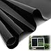 Fullsexy Static Cling Blackout Window Film - Removable No Glue Privacy Window Tint for Home (78.5 x 15.5 inch) (Black)
