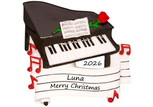 Santa Tell Me Piano Ornament Personalized 2026 Pianist, Music… at Amazon