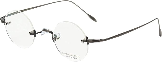 Amazon メガネドライバー付き リムレス 一山 丸 メガネ ノバ ハンドメイドアイテム Nova Hand Made Item H 3037 7 41 チタン 鯖江 日本製 ファッション眼鏡 通販