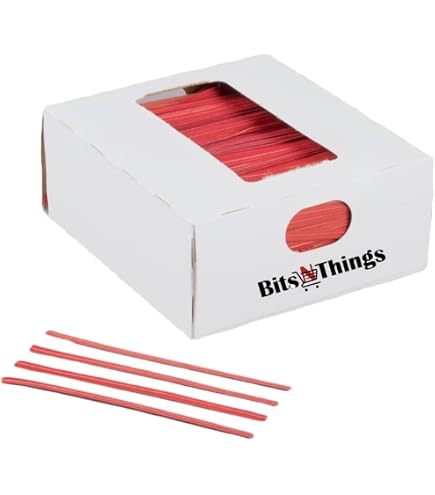 Oasis Supply 2000-Pack 4" Laminated Paper Twist Ties With Dispenser Box (Red) - View #4