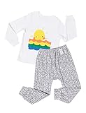 UniFriend Premium 100% Cotton Baby Little Girls' 2 Piece Cotton Pajama 6M~8Y