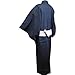 Edoten Men's Kimono Japan Shijira Weaving Yukata 705 NV XL