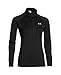 Under Armour Women's Tech 1/2 Zip, Black /Metallic Silver, Large