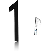 3 Inch Metal Black Modern House Numbers, Luiety's Adhesive Mailbox Number,House Numbers for Apartments Office (1)