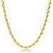 vcmart 18K Gold Plated 4mm Stainless Steel Rope Chain Men Women, 22