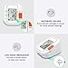 Blood Pressure Monitor, Automatic Upper Arm Digital BP Machine/Pulse Rate Monitoring Meter with Adjustable Wrist Cuff, 2x120 Reading Memory, Large Screen&Talking Function, Device Bag - FDA Approved