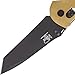 Benchmade - Mini Griptilian 557 Knife, Tanto Blade, Plain Edge, Coated Finish, Sand Handle