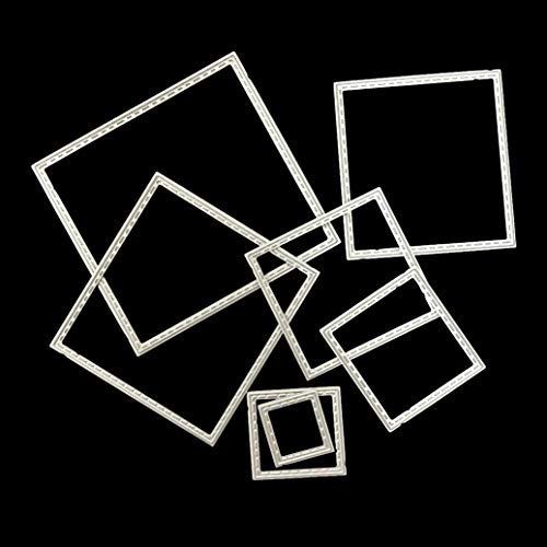 Metal Cutting Dies Shape Embossing Stencil for Scrapbooking, Card Making, Invitation Card, Birthday Card, DIY Craft (Square)
