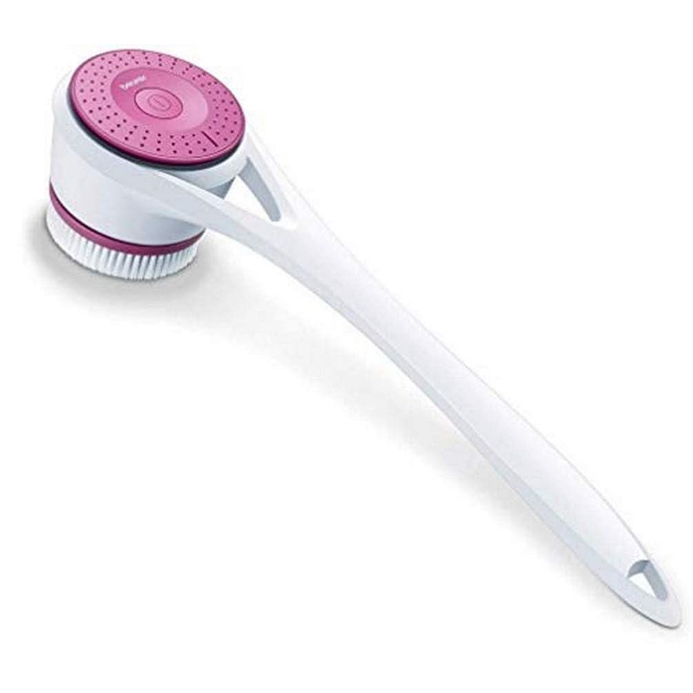 Beurer FC25 Powered Body Brush | for Deeper Cleaning and Exfoliation for Softer Skin | 2 Removable Brush attachments | 2 Speed Settings | Easy-Reach Handle | Waterproof