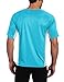 Kanu Surf Men's Standard Short Sleeve UPF 50 Swim Rash Guard Sun Shirt (Regular & Extended Sizes), Aqua/White, X-Large