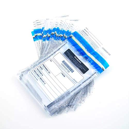 Clear Deposit Bags, Tamper-Evident Bags, Security Bank Pocket, 6 x 9 Inches (100) - Thumbnail 5