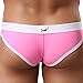 Binmer(TM)Sexy Mens Breathe Underwear Briefs Bulge Pouch Shorts Underpants (L, pink)