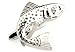MRCUFF Fish Fishing Pair Cufflinks in a Presentation Gift Box & Polishing Cloth